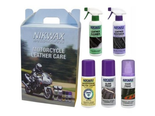 Nikwax Motorcycle Leather Care Kit Cleaning/Proofing Value Pack