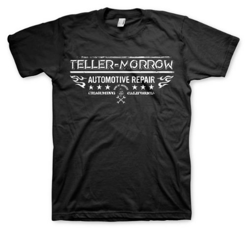 Sons of Anarchy Men's TellerMorrowAutomotive Repair T-Shirt Medium Black