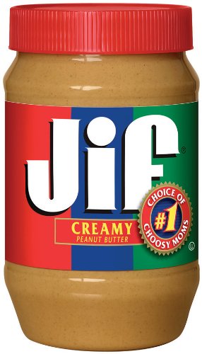 Jif Creamy Peanut Butter, 40-Ounce (Pack of 2)