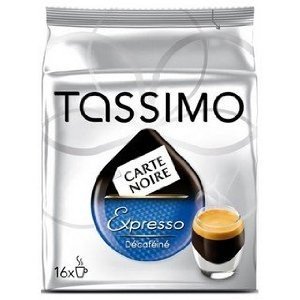 Tassimo Carte Noire Expresso Decafeine Pack of 4, 4 x 16 T-Discs
