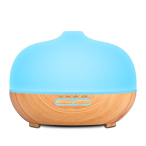 Anypro Aroma / Essential Oil Diffuser for Aromatherapy Ultrasonic Cool Mist Humidifier 300ml Frosted Glass
