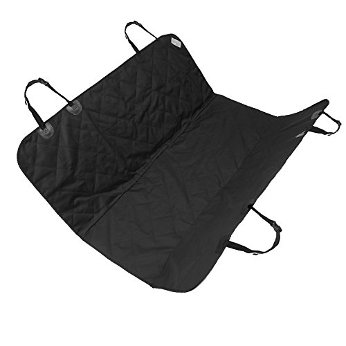 Car Seat Cover For Pets, Udaily Waterproof Hammock Pet Seat Cover, Machine Washable Dog Seat Cover for Car, Truck, SUV - Black