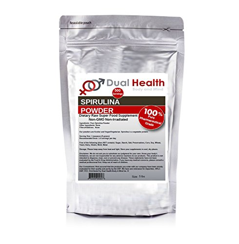Pure Spirulina Powder (5 lbs) Protein Superfood Bulk Supplements