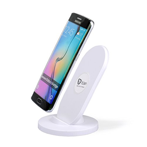 Wireless Charger,Itian® Qi 3 Coils Wireless Charging Stand B2 for Samsung Galaxy S7 S7 Edge S6 S6 Edge Note5 S6 Edge Plus(Not Include Power Adapter)-White