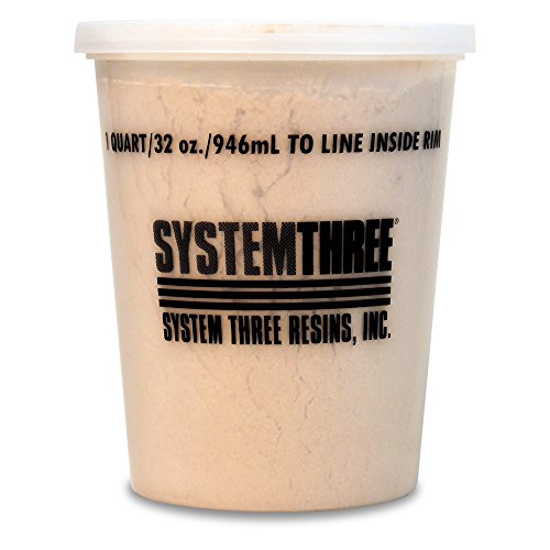 System Three 3110S16 Brown Wood Flour, 1 quart Tub