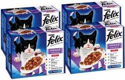 Felix Mixed Selection in Jelly 12 x 100g Pouches - Pack of 4