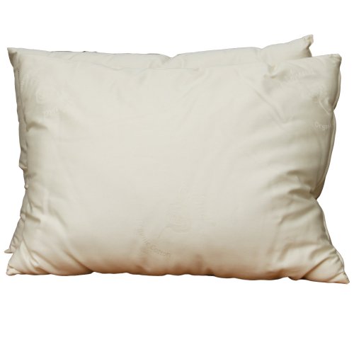 Lifekind Customizable Buckwheat Hull with Wool Wrap Pillow (Standard) 20x26 Inches