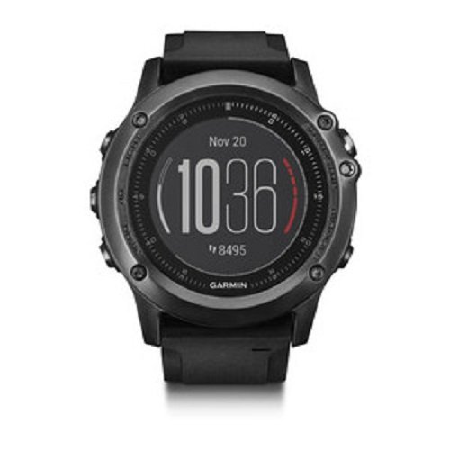 Garmin f?nix 3 Sapphire HR - sport watches (Black, LCD, ANT, Stainless steel, Silicone, 4.0 LE)