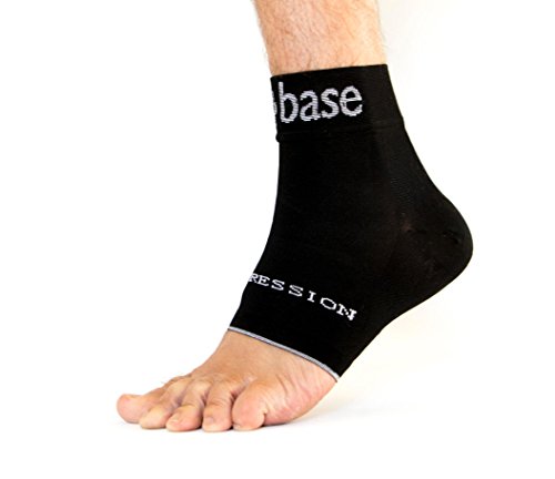 Ankle Compression Sleeves - Heel and Spurs Support - Base Compression Socks - Plantar Fasciitis Recovery - Sports - Travelling - Working Days - Men & Women