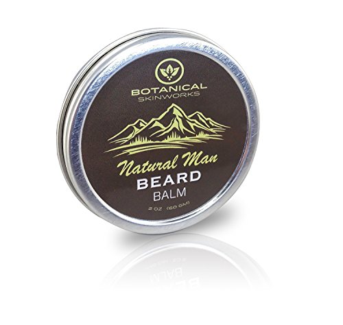 Natural Man Beard Conditioning Balm with Jojoba and Argan Oils - All Natural Beard Conditioner By Botanical Skinworks