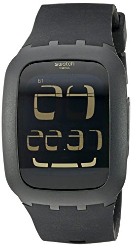 swatch Men's SURB100 Quartz Anti-Reflective Sapphire Crystal Black Watch