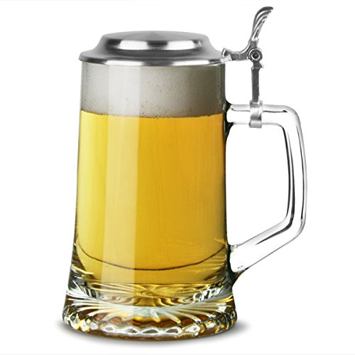 Sternbodenseidel Beer Stein 17.6oz / 500ml | Classic Beer Tankards, Beer Mugs, Beer Steins | Glass Beer Tankards