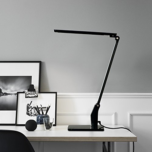 3-D Adjustable LED Desk Lamp Omaker Home Energy Saving LED Desk Lamp (12W,Eye-Caring,3-D Adjustable Arm,Touch-Sensitive Control Panel,with USB Charging Port)