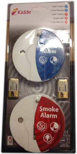 Kidde ALARMTP Upstairs/ Downstairs Smoke Alarm (Twin Pack)