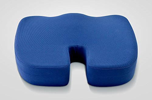 New Coccyx Cushion for Larger Bodies, Men, Pregnant Women -Back Pain Relief Gamechanger With Maximum Support and Comfort - - Does Not Flatten-Safety Anti-Slip Base - Superior Quality: Proprietary Combo Foam(Memory and Injection) Orthopedic Butt Pillow