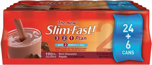 Slim Fast Ready To Drink Optima Rich Chocolate Royale, 11-Ounce Cans (Pack of 24)
