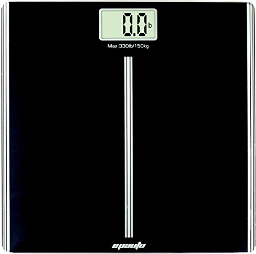 EPAuto Precision Digital Bathroom Body Weight Scale, Black
