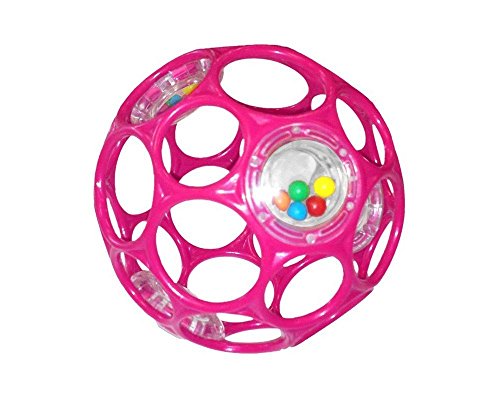 Rhino Toys Oball Rattle, Pink
