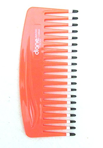 Mebco Volume Comb V300 Color: Orange, Pick, pik, plastic, won't hurt your scalp or head, detangler, no more tangles, double dipped, shower detangler, protects hair and scalp, salon, barber