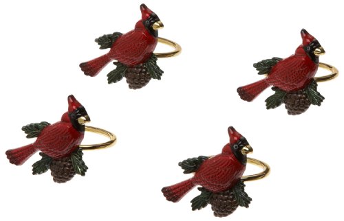 Lenox Cardinal Napkin Rings, Set of 4, Gold