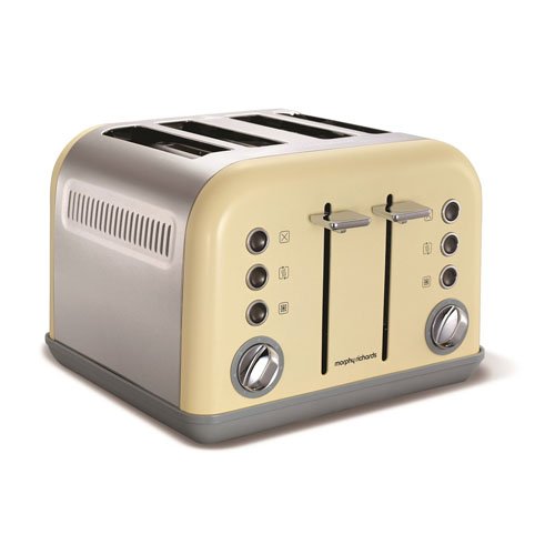 Morphy Richards 242003 Accents Toaster, 1800 W - Cream