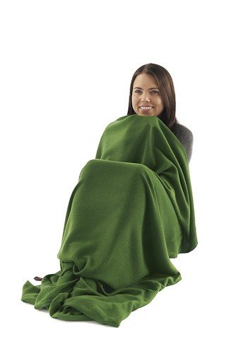 Grand Trunk Unisex Bamboo Blend Travel Blanket,Green,One Size