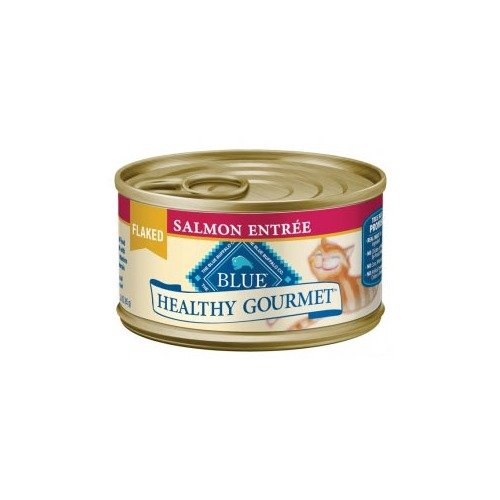 Blue Buffalo Healthy Gourmet Flaked Salmon Canned Cat Food, (Pack of 24 3-Ounce Cans)