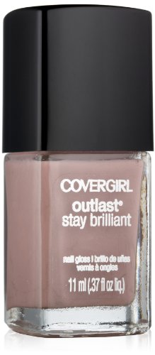 Covergirl Outlast Stay Brilliant Nail Gloss, Smokey Taupe 215, 0.37 Ounce