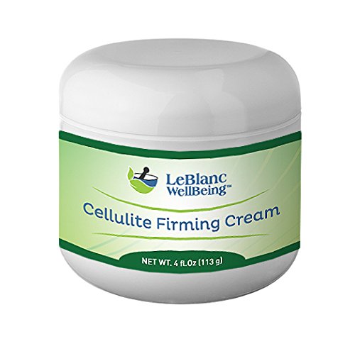 CELLULITE FIRMING CREAM with Caffeine, Retinol, and Collagen. Scientifically Proven Ingredients to Smooth, Tighten, Firm, and Reduce the Appearance of Cellulite on Thighs, Arms, Legs, and Buttocks. 4 Ounce Jar from LeBlanc WellBeing
