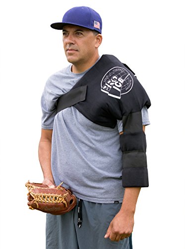 Shoulder/Elbow Cold Therapy Wrap (Pro) - Designed For Larger Athletes. Gives Effective Icing And Compression. Includes Long Straps For Lasting Cold Treatment Of Larger Shoulders. PI 240 By Pro Ice