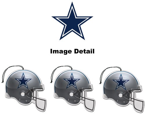 Dallas Cowboys NFL Team Logo Car Truck SUV Home Office Paper Air Freshener - 3 PACK SET