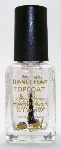 Barry M Nail Paint - Clear 3in1 Basecoat, Topcoat & Nail Hardener (54)
