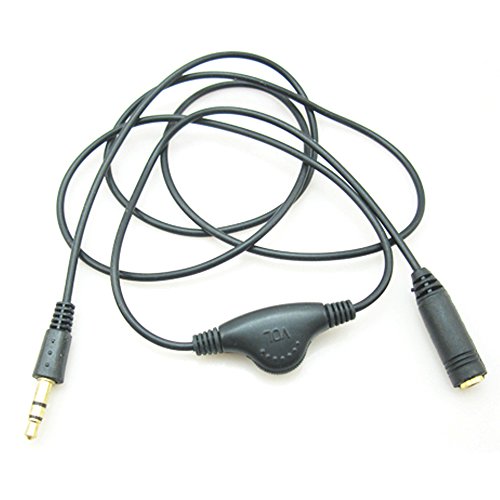 VIMVIP 3.5mm Headphone Extension Cable with Volume Adjustment Function Suit for All Earphone Headphone