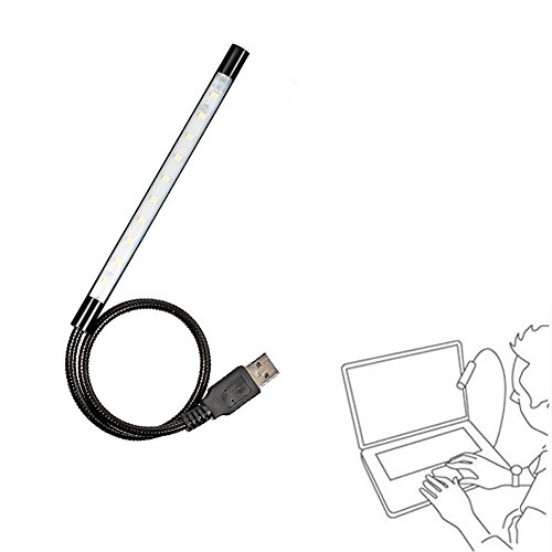 CFZC Portable Stepless Dimmable USB Port Flexible Stick With On / Off Touch Switch Switch LED Light Lamp for Laptop Computer PC