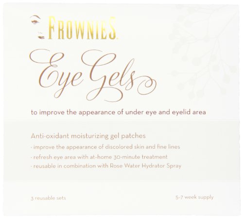 Frownies Eye Gels Under Eye and Eye Lid Collagen Patches, 3 Re-Useable Sets