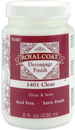 Plaid:Craft Royal Coat Satin Decoupage Finish, Clear, 8 oz