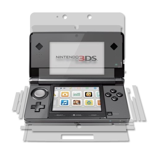 Nintendo 3DS Screen Protector (Full Coverage Full Body Skin), Skinomi® TechSkin - Lifetime Warranty / Front & Back HD Clear Film / Ultra High Definition & Anti-Bubble Shield