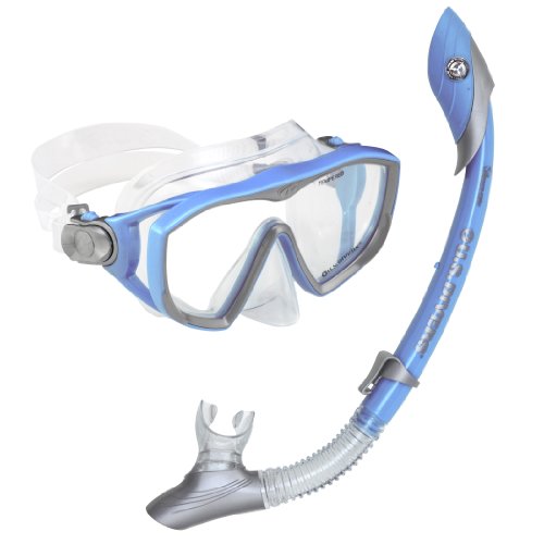 U.S. Divers  Diva 1 Lx / Island Dry  Adult Silicone Mask Combo