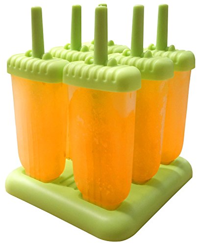 Clearance Sale - Ozera Ice Popsicle Molds, Ice Pop Molds, Ice Pop Maker, Oval, Set of 6