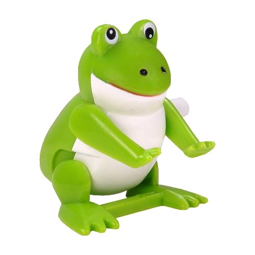 Warm Fuzzy Toys Wind Up Flipping Frog Novelty
