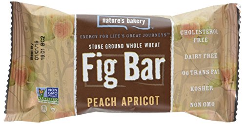 Nature's Bakery Whole Wheat Fig Bar, Peach Apricot, (Pack of 12)