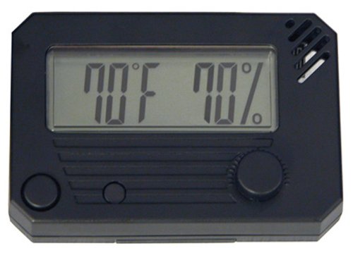 Quality Importers HygroSet, Rectangle Digital Hygrometer for Humidors