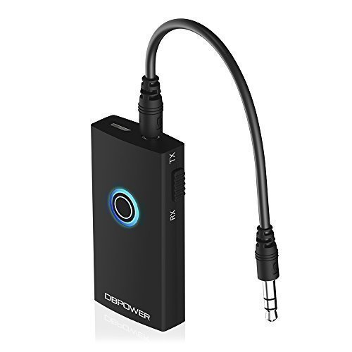 DBPOWER MAGICBOX 2-In-1 Bluetooth Audio Music Switchable Transmitter and Receiver With 3.5mm Output - Connect Your PC, iPhone, iPad, Or MP3 Player To Speakers And Entertainment Systems, Home Or Car