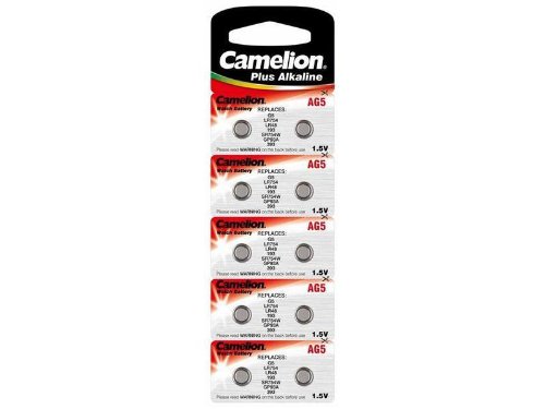 Camelion AG 5 LR 48 1.5 V Alkaline Button Cell Battery (Pack of 10)