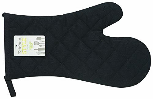 Kitchen Style Now Designs Basic Mitts, Black, Set of 2