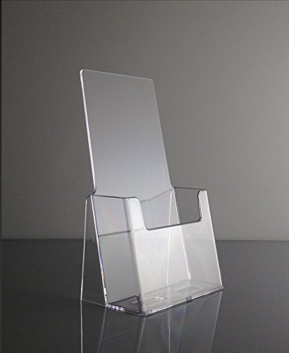 T'z Tagz Brand 10 Pack of Deluxe 4 Wide Acrylic Literature Brochure Holder