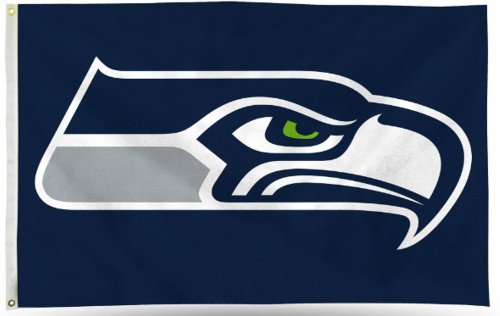 NFL Seattle Seahawks Banner Flag 3-Foot by 5-Foot
