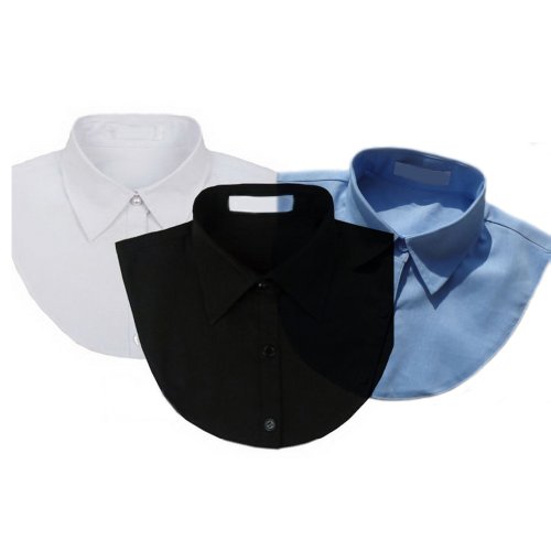 TANZKY® 3pcs Girl's Half Shirt Fake Collar PeterPan Detachable Blouse Dickie Tie