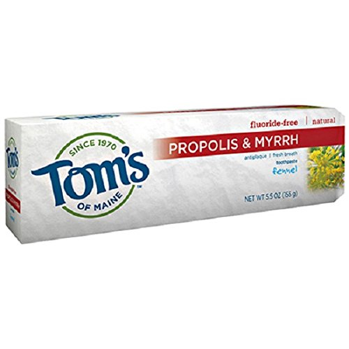 Toothpaste-Fennel With Propolis/Myrrh Fluoride free Tom's Of Maine 5.5 oz Paste