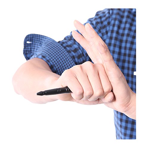 Shootmy Aluminum Tactical Pen Impromptu Defender Tool Multifunction for Self Defense with Glass Breaker (Black)
